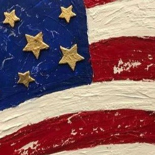 Art | Brave | Mixed Media on Canvas by Sue Israel | 9" x 12"