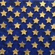 Art | Freedom | American Flag Art | Original Mixed Media on Canvas by Sue Israel | 18" x 30"