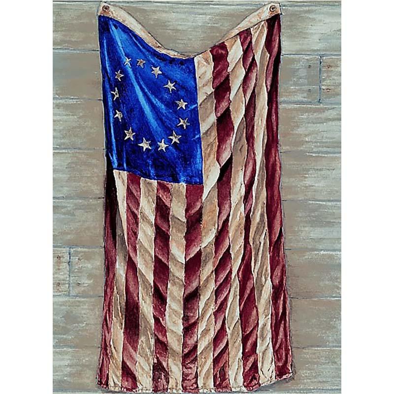 Art | 13 Stars | Print Card by Carole Moore Biggio | 5" x 7"-Greeting Cards-Sterling-and-Burke