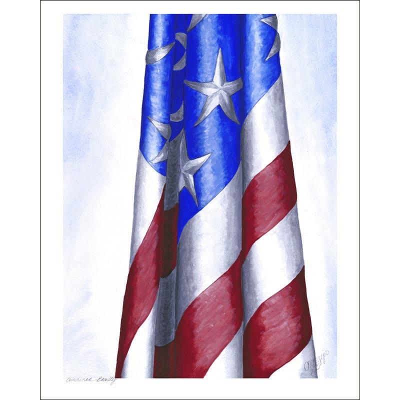 Art | American Beauty | Print Card by Carole Moore Biggio | 7" x 5"-print card-Sterling-and-Burke