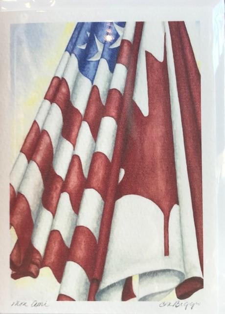 Mon Ami | 140# Print Card by Carole Moore Biggio | 7" x 5"-print card-Sterling-and-Burke