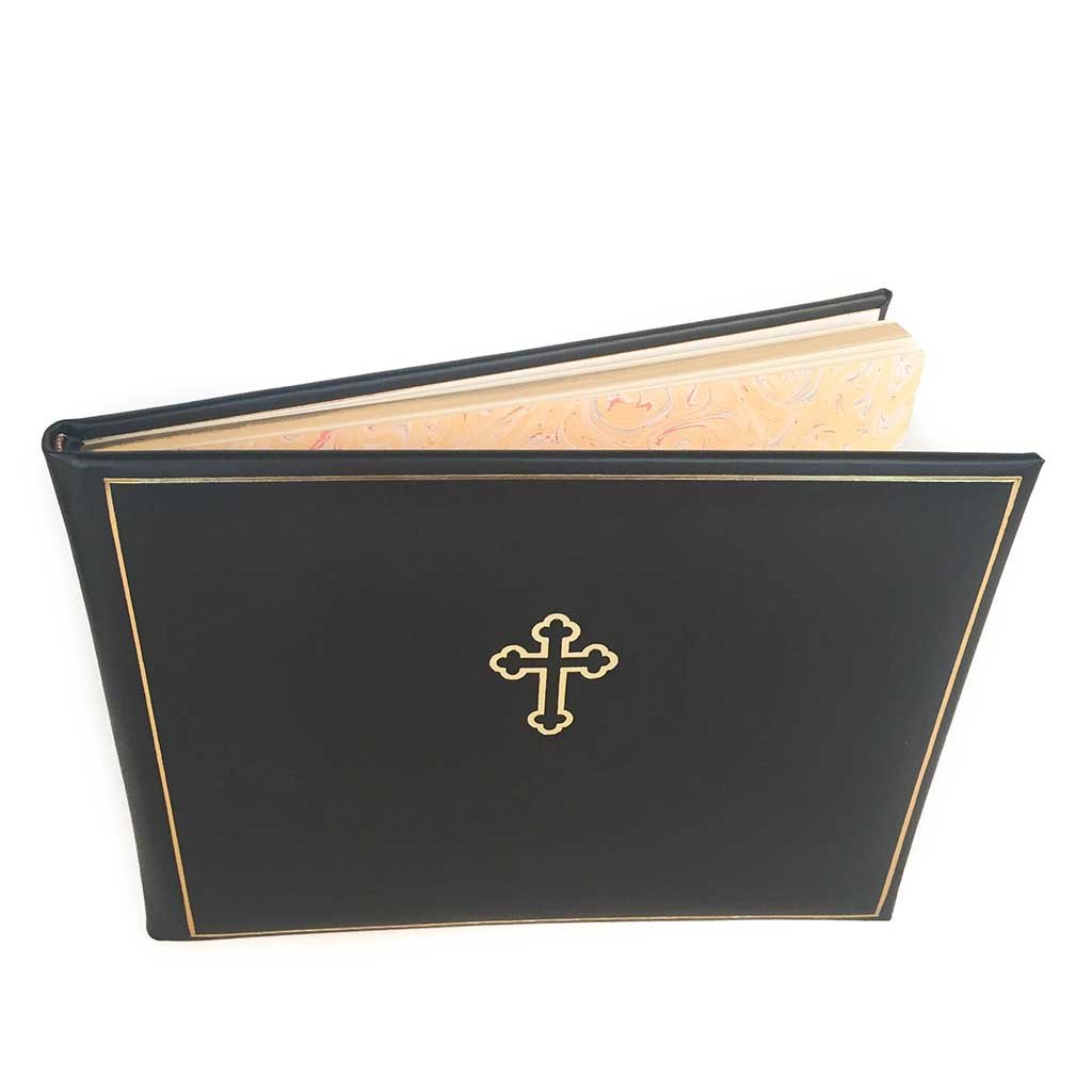 Guest Book Personalization Samples, 7 by 9 Inches | Calf Leather | Made in England-Guest Book-Sterling-and-Burke