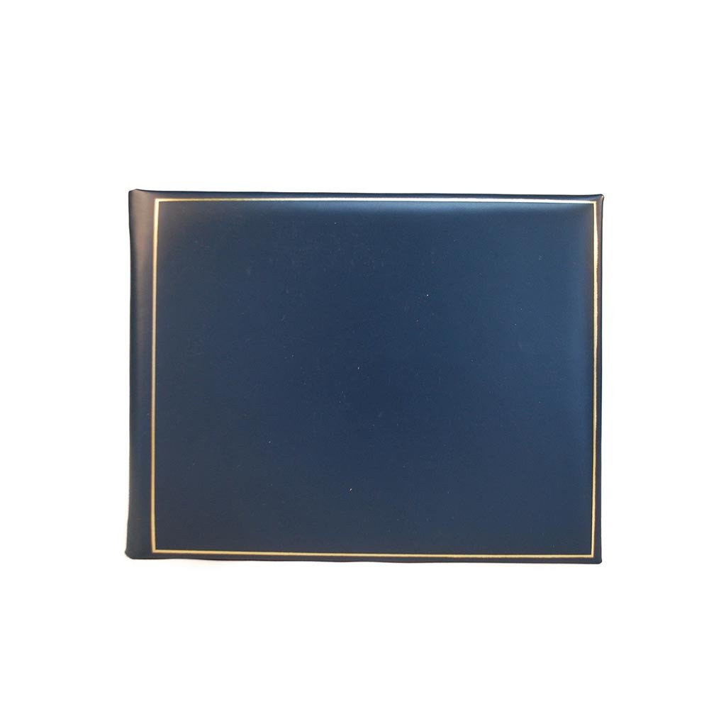 Guest Book, Gold Border, 7 by 9 Inches -POS-Guest Book-Sterling-and-Burke