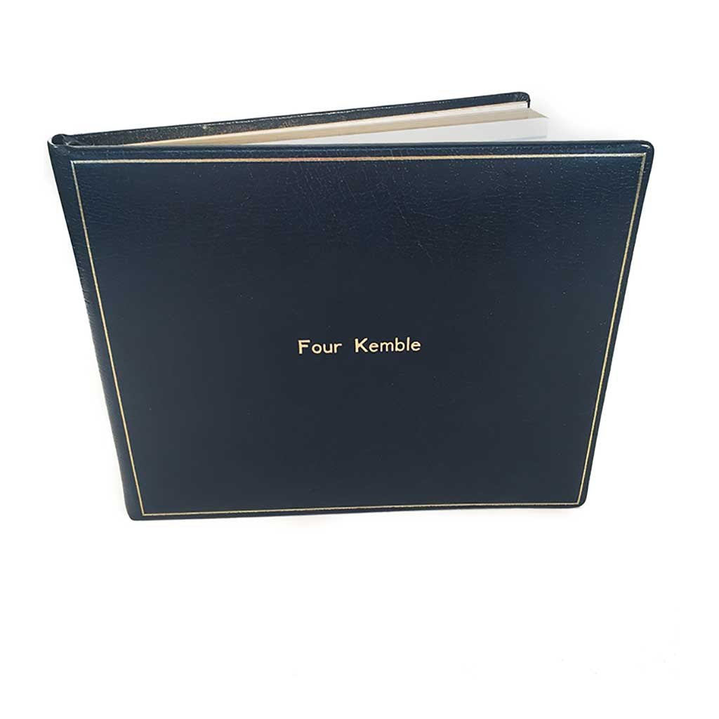 Guest Book Personalization Samples, 7 by 9 Inches | Calf Leather | Made in England-Guest Book-Sterling-and-Burke