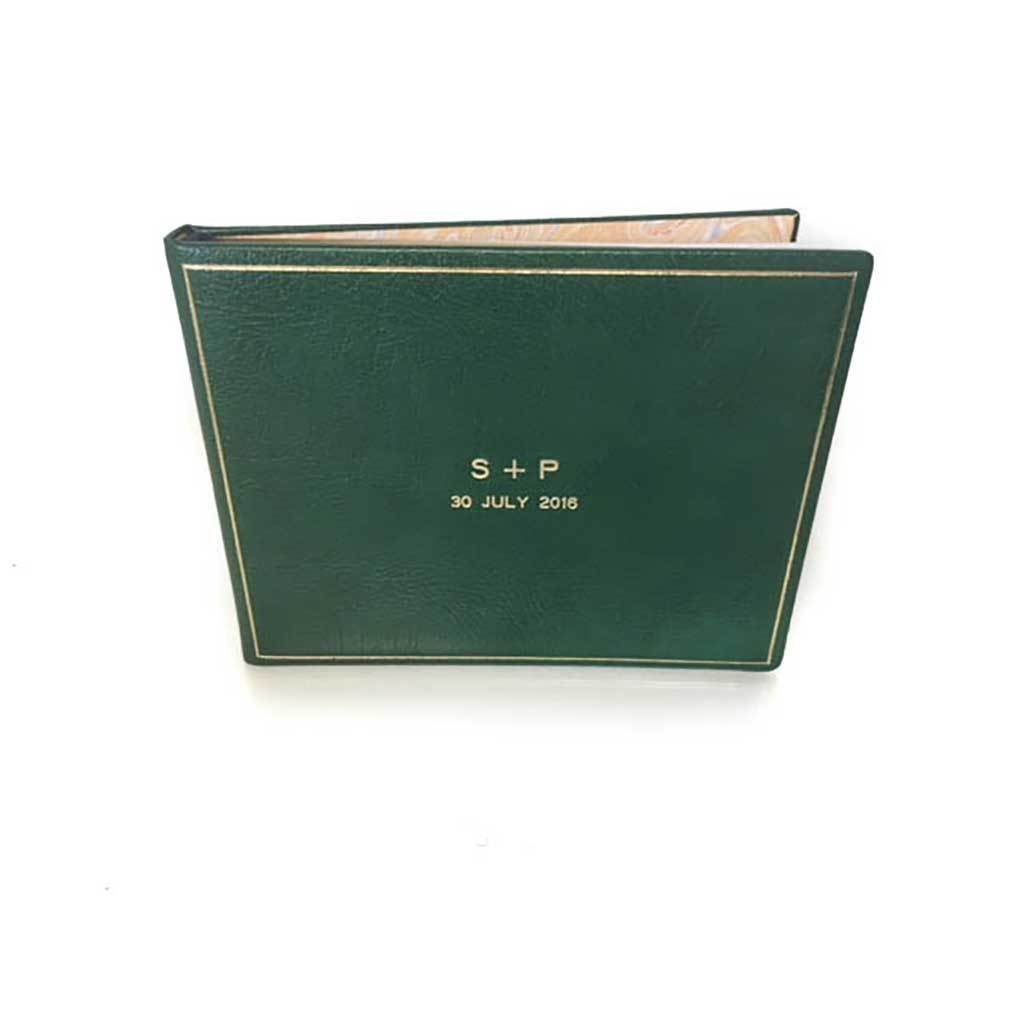 Guest Book Personalization Samples, 7 by 9 Inches | Calf Leather | Made in England-Guest Book-Sterling-and-Burke