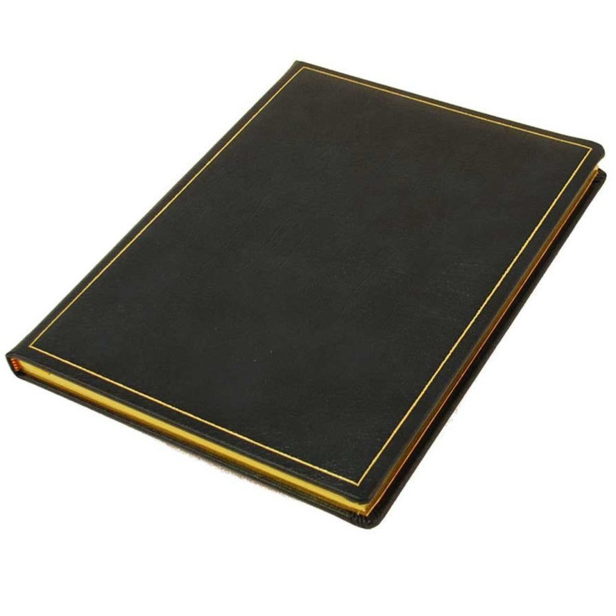 Leather Notebook / Guest Book, 10x8 | Vertical | Buffalo Calf | Blank Pages | Charing Cross-Notebooks-Sterling-and-Burke