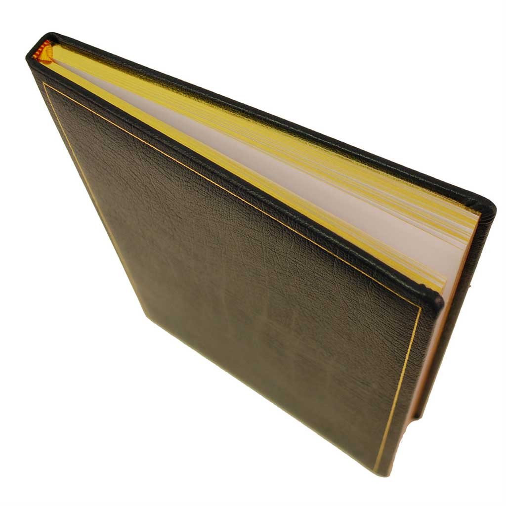 Leather Notebook / Guest Book, 10x8 | Vertical | Buffalo Calf | Blank Pages | Charing Cross-Notebooks-Sterling-and-Burke