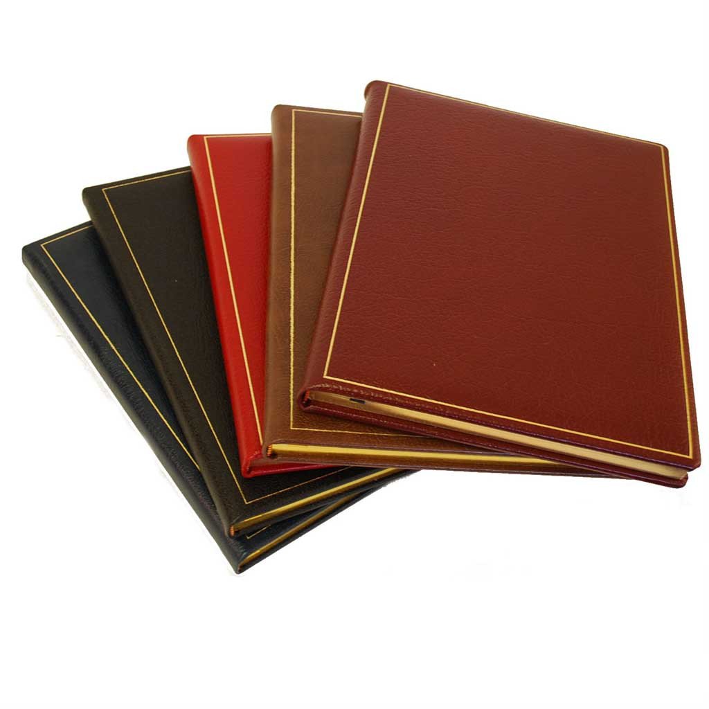 Leather Notebook / Guest Book, 10x8 | Vertical | Buffalo Calf | Blank Pages | Charing Cross-Notebooks-Sterling-and-Burke