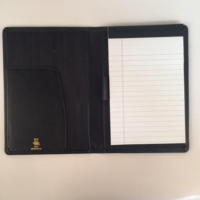Mini Leather Conference Pad made in England by Charing Cross-Pad Cover-Sterling-and-Burke