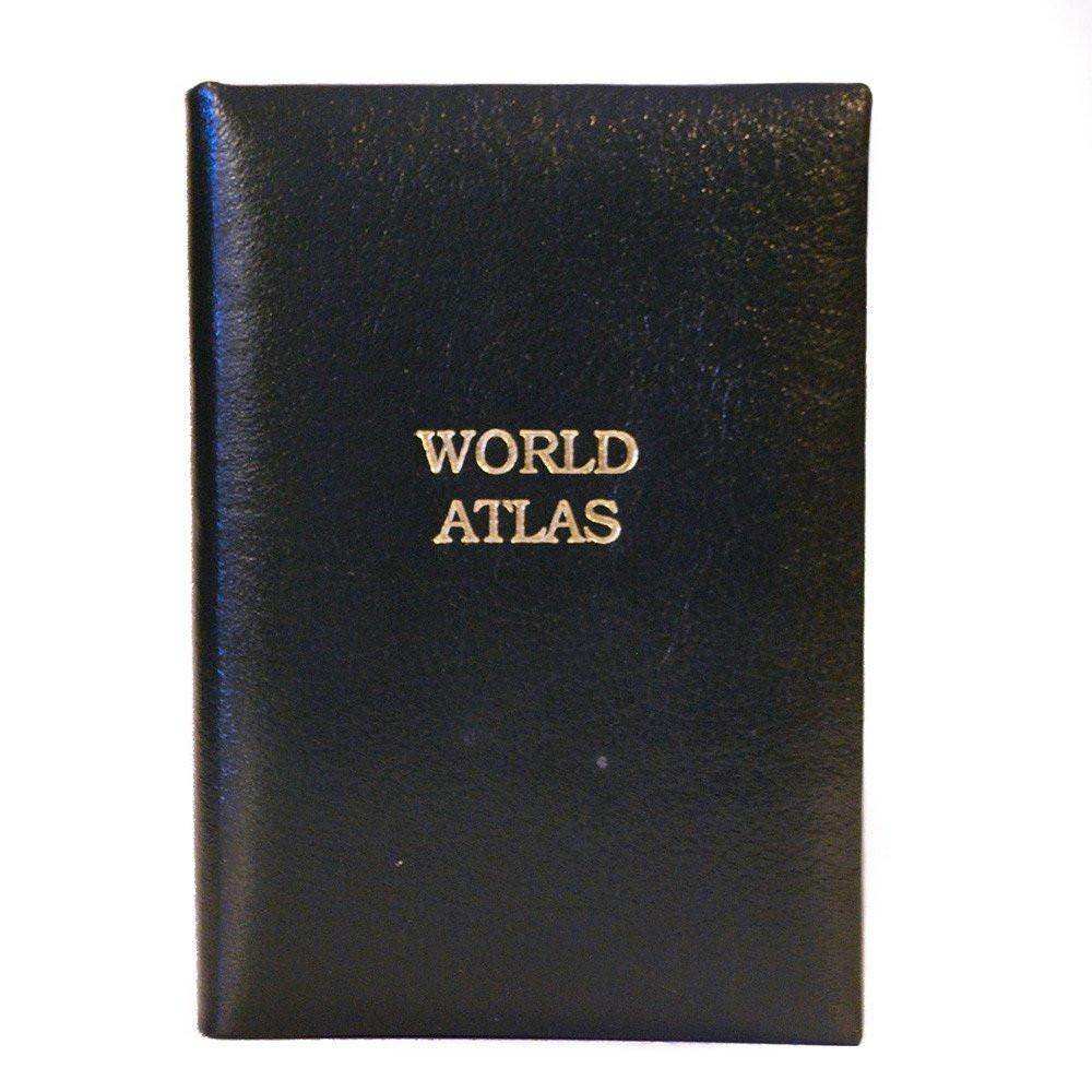 Harper Collins Mini World Atlas bound in Leather by Charing Cross & Co.-Atlas-Sterling-and-Burke