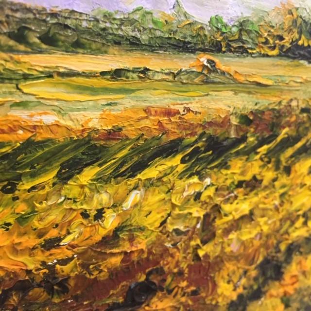 Art | After the Wine Harvest | Oil Painting by Claire Howard | 16" by 19"-Oil Painting-Sterling-and-Burke