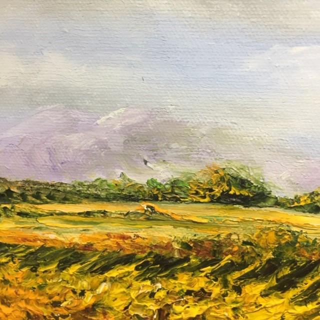 Art | After the Wine Harvest | Oil Painting by Claire Howard | 16" by 19"-Oil Painting-Sterling-and-Burke