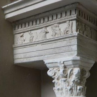 Corinthian Order Bookends Sculpture Set | Custom Corinthian Order Plaster Model | Extraordinary Quality and Detail | Made in England | Timothy Richards-Desk Accessory-Sterling-and-Burke