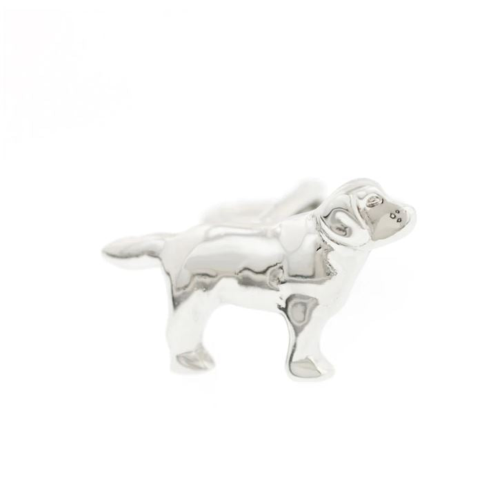 Labrador Retriever Dog Cufflinks | Labrador Dog Cufflinks Manufactured in USA Silver Finish