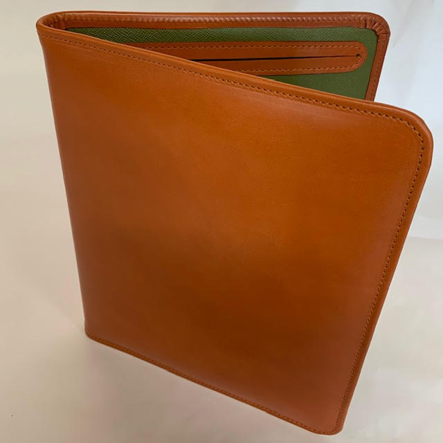 Bespoke Hand Stitched Pad Cover | English Bridle Hide | Portfolio for Legal Pad | Custom Made in England