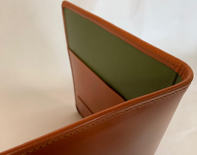 Bespoke Hand Stitched Pad Cover | English Bridle Hide | Portfolio for Legal Pad | Custom Made in England