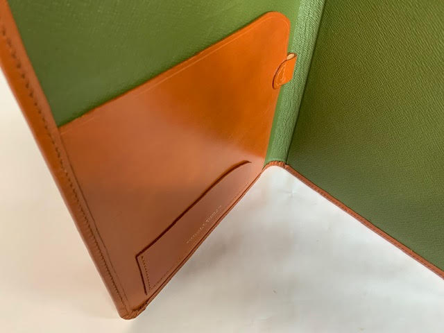 Bespoke Hand Stitched Pad Cover | English Bridle Hide | Portfolio for Legal Pad | Custom Made in England