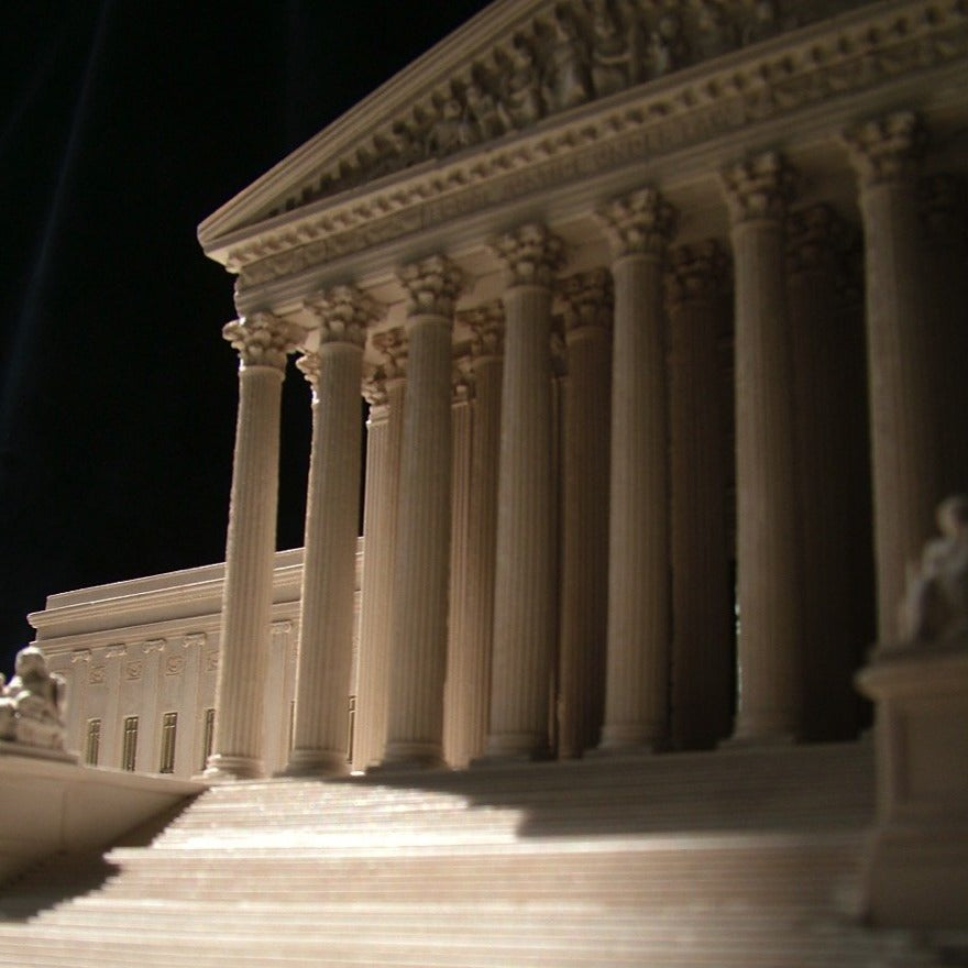 DC Supreme Court Sculpture | Custom Supreme Court Plaster Model | Made in England | Timothy Richards