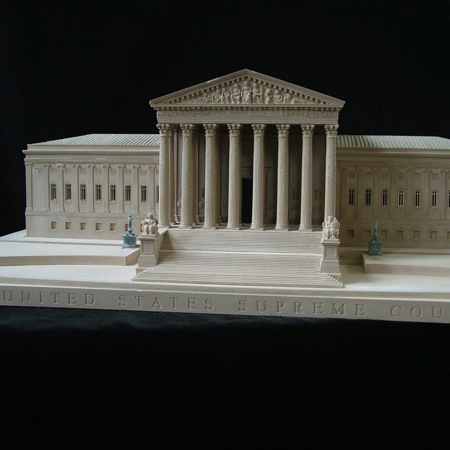 DC Supreme Court Sculpture | Custom Supreme Court Plaster Model | Made in England | Timothy Richards