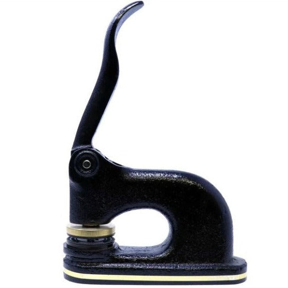 Paper Embosser | Black Cast Iron with Brass | Embosser with Finest Quality Brass Die