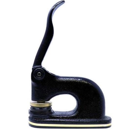 Paper Embosser | Black Cast Iron with Brass | Embosser with Finest Quality Brass Die