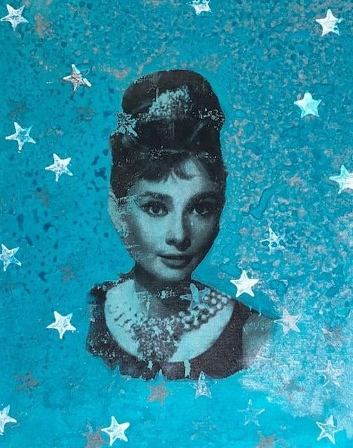 Art | Audrey | Acrylic Mixed on Gallery Canvas | 20" x 16"