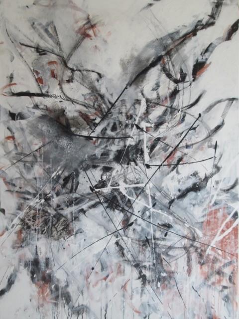 Art | Dance | Acrylic Mixed on Canvas by Fabiano Amin | 48" x 36"