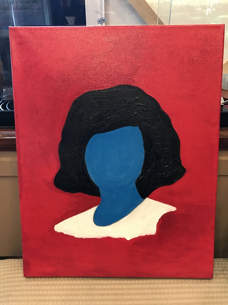 Art | Mrs | Original Acrylic on Canvas by Fabiano Amin | 20" x 16"