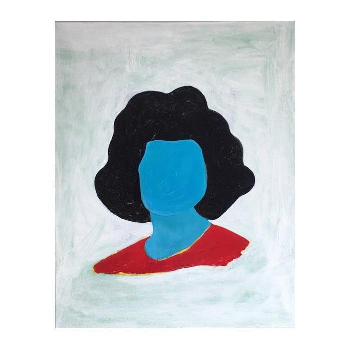 Art | Lady | Original Acrylic on Gallery Canvas by Fabiano Amin | 20" x 16"