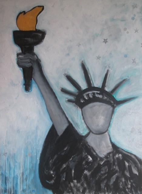 Art | Liberdade | Original Acrylic Mixed on Gallery Canvas by Fabiano Amin | 40" x 30"