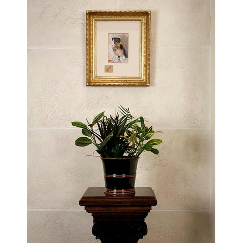 Antique Oil Painting | A Dachshund Pup by Francesco Fanelli | 14.5" by 12.5"-Oil Painting-Sterling-and-Burke