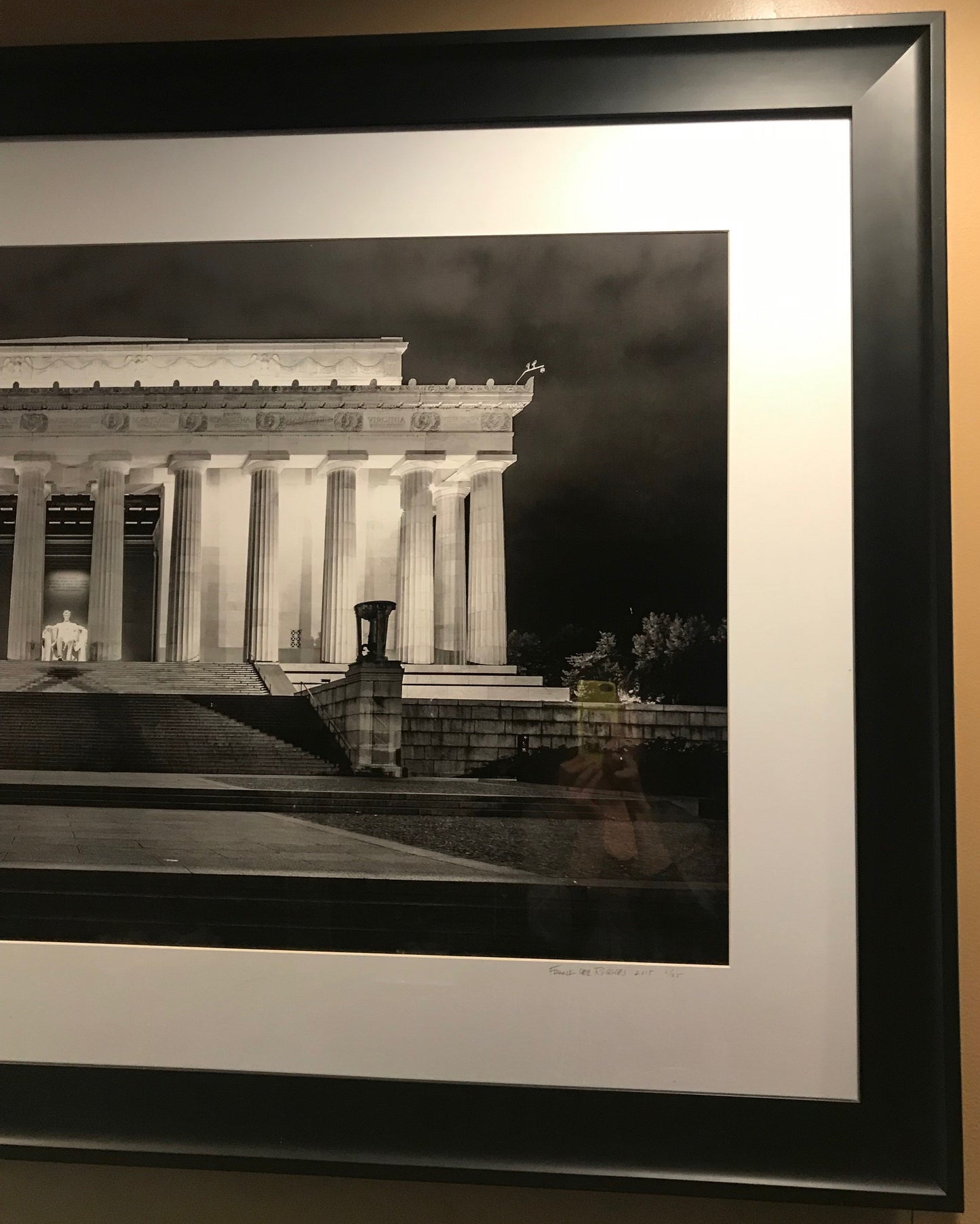 Art | Lincoln Memorial At Night by Frank Lee Ruggles | 36" x 55"-Photography-Sterling-and-Burke