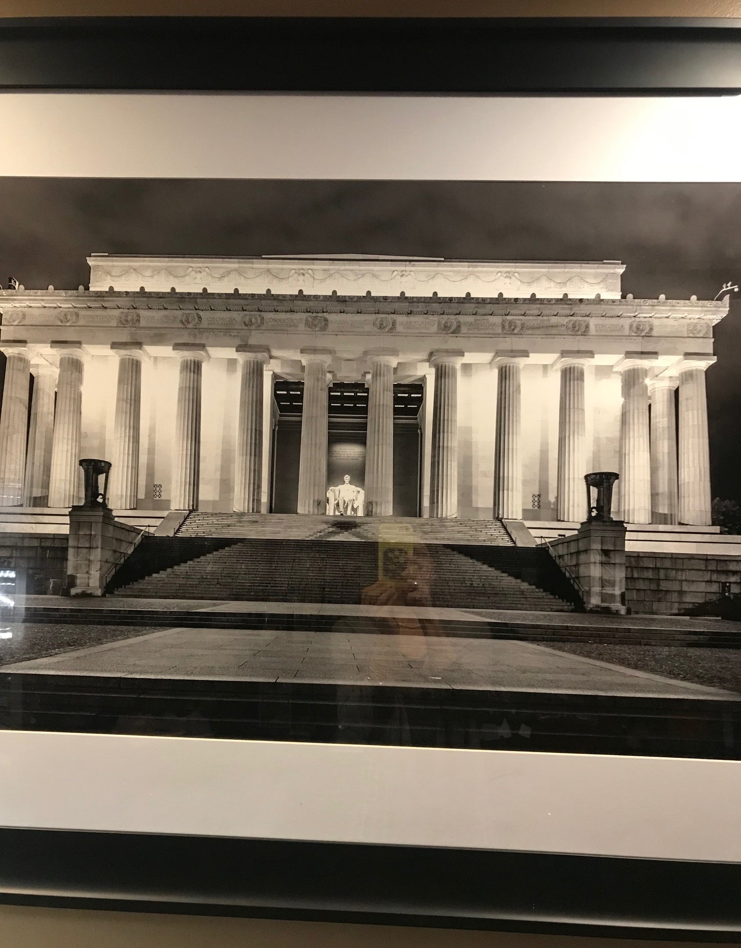 Art | Lincoln Memorial At Night by Frank Lee Ruggles | 36" x 55"-Photography-Sterling-and-Burke
