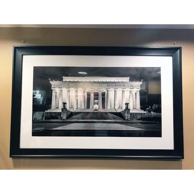 Art | Lincoln Memorial At Night by Frank Lee Ruggles | 22.5" x 33.5"-Photography-Sterling-and-Burke