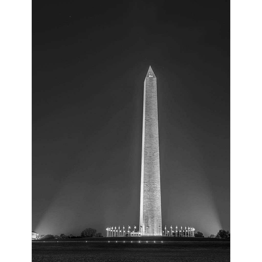 Washington Monument at Night | Photograph by Frank Lee Ruggles | 36.5" x 28"-Photography-Sterling-and-Burke