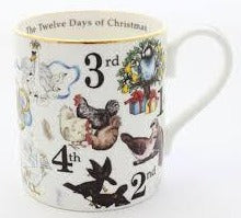 Halcyon Days The Twelve Days of Christmas Mug-Bone China-Sterling-and-Burke