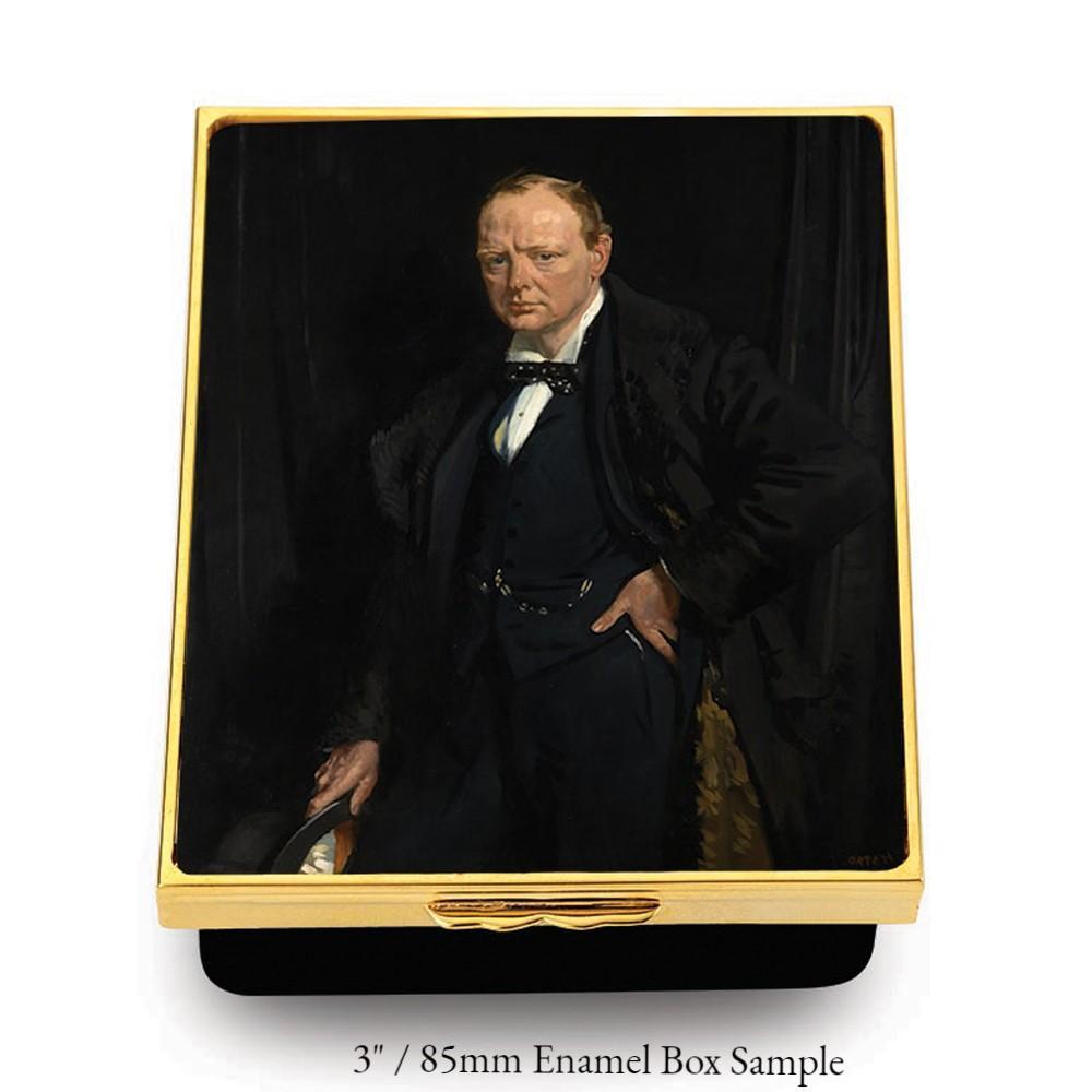 Halcyon Days Custom 3", 4" and 5" Enamel Box, Bespoke Order-Enamel Box-Sterling-and-Burke