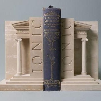 Iconic Order Bookends Sculpture Set | Custom Iconic Order Plaster Model | Extraordinary Quality and Detail | Made in England | Timothy Richards-Desk Accessory-Sterling-and-Burke