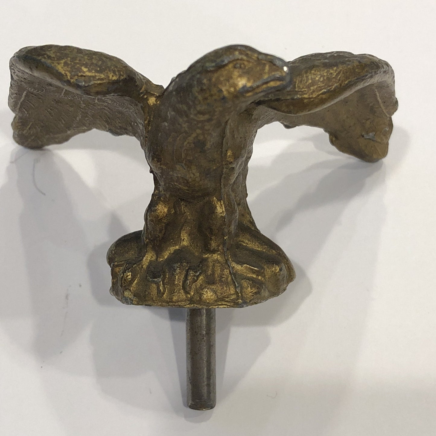 Vintage American Flag Eagle Topper | Brass Flag Post Eagle | 5" US Flag Eagle | Business Gift-Antique Artifact-Sterling-and-Burke