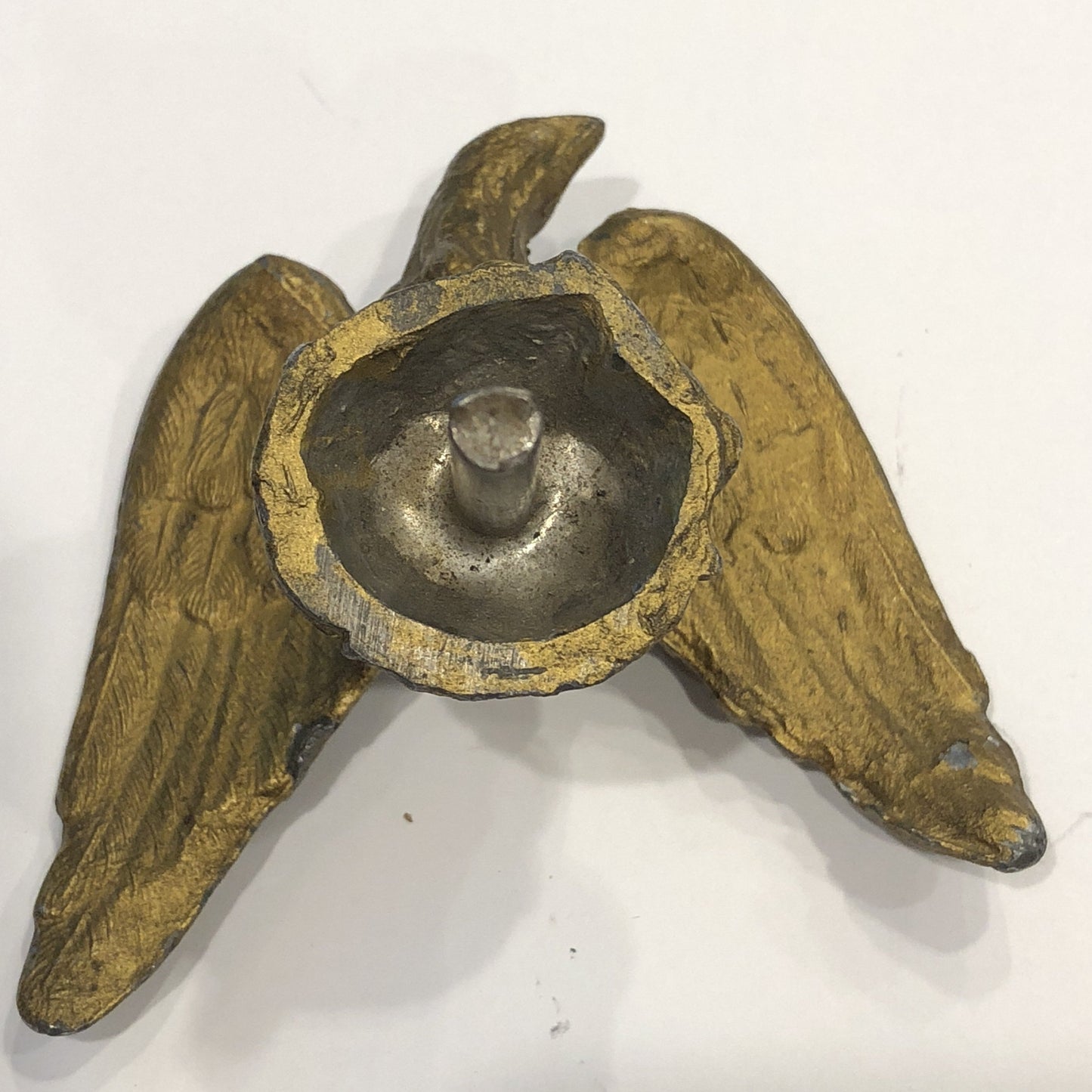 Vintage American Flag Eagle Topper | Brass Flag Post Eagle | 5" US Flag Eagle | Business Gift-Antique Artifact-Sterling-and-Burke