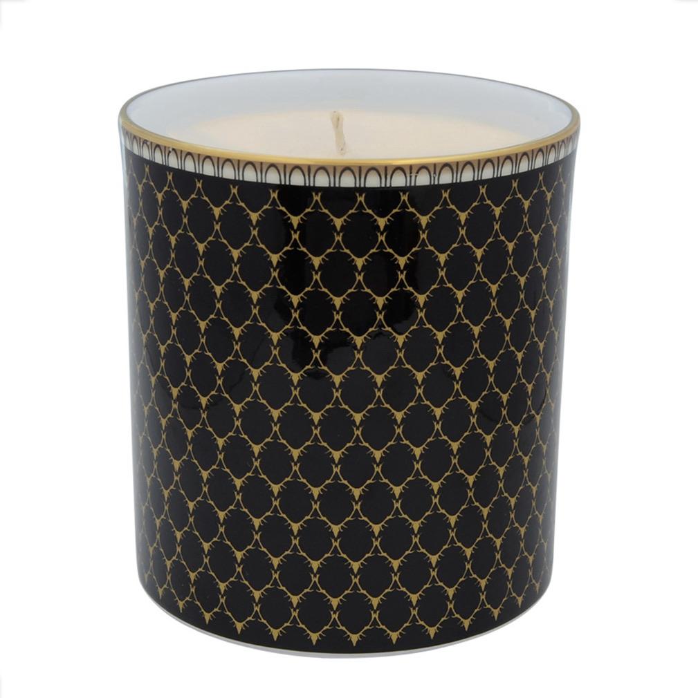 Halcyon Days Antler Trellis Empty Candle Holder in Black-Candle Holder-Sterling-and-Burke