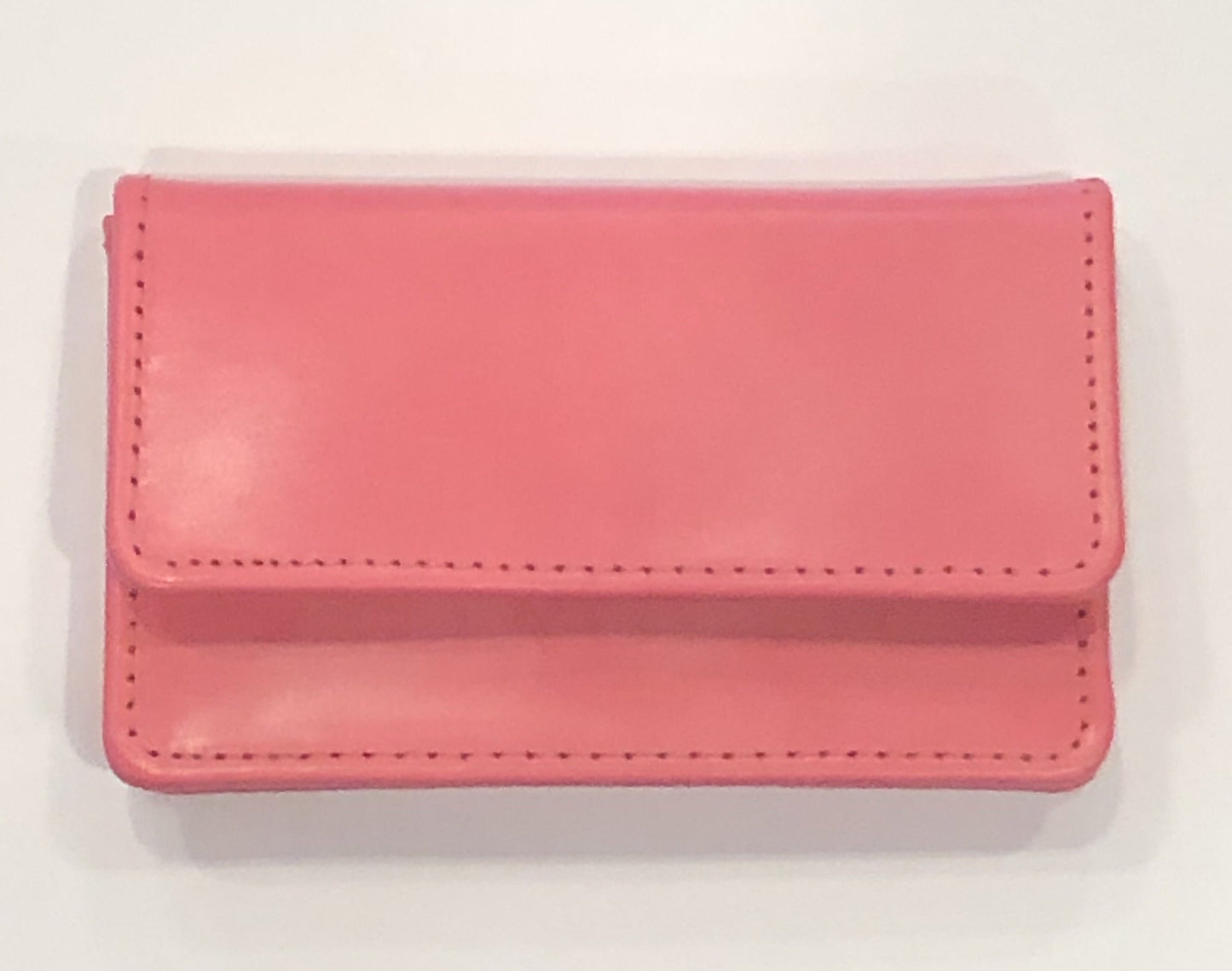 Business Card Case with Snap | English Leather | Red, Black, and Pink | Sterling and Burke-Business Card Case-Sterling-and-Burke