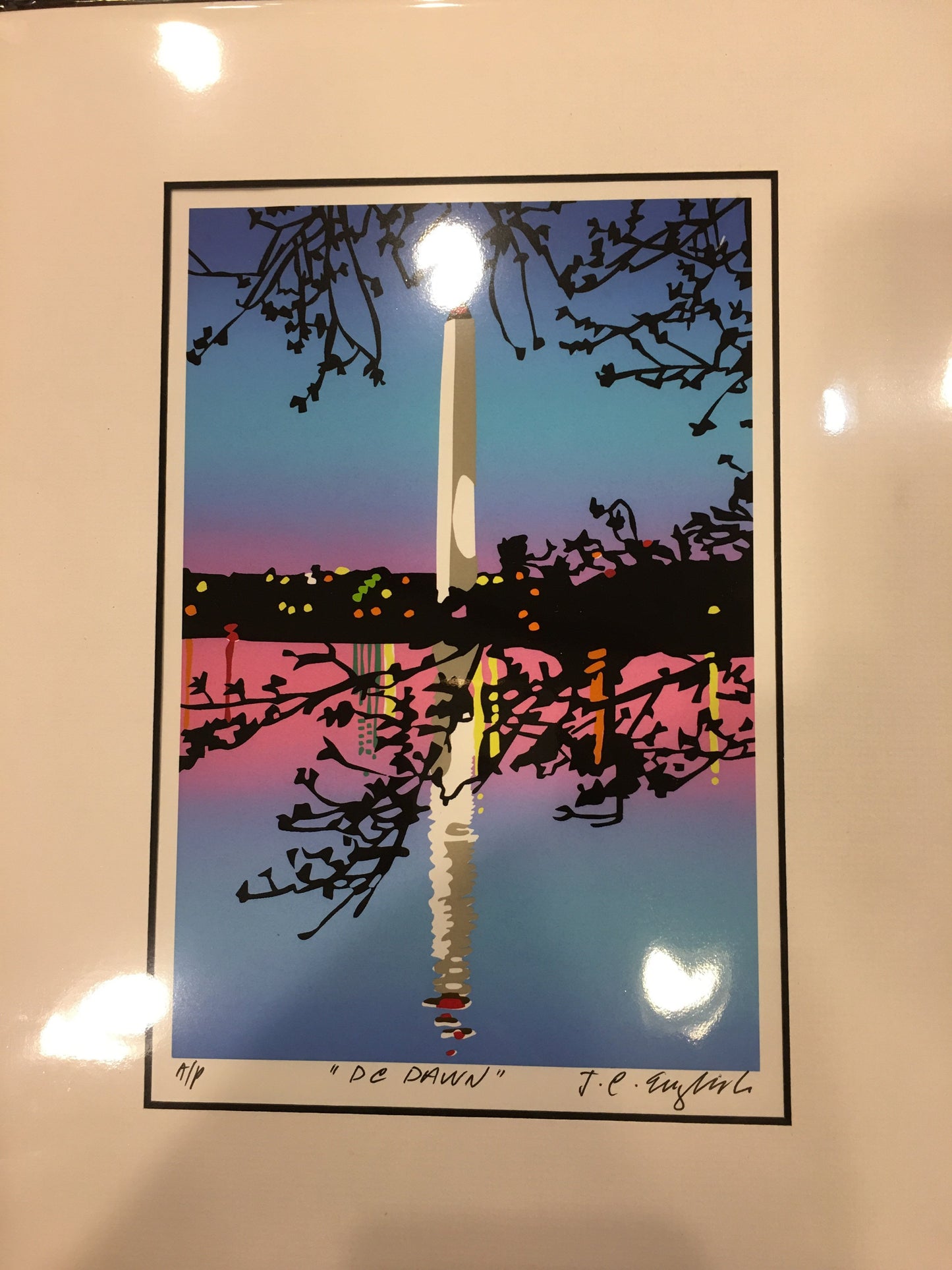 DC Dawn | Washington Monument Art | Joseph Craig English | 18 by 24 Inches-Giclee Print-Sterling-and-Burke