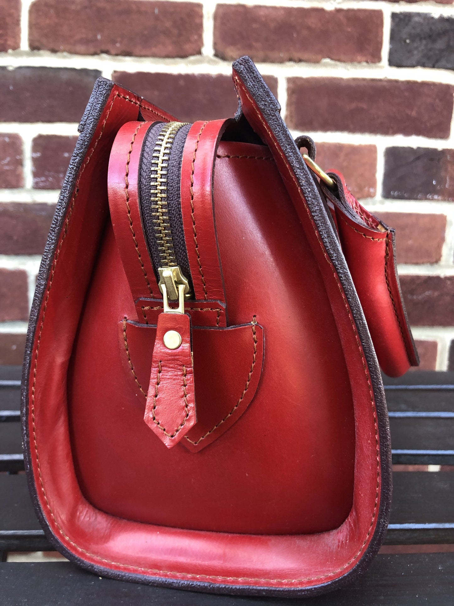 Sterling & Burke Petite Beatrice Handbag in Red-Handbag-Sterling-and-Burke