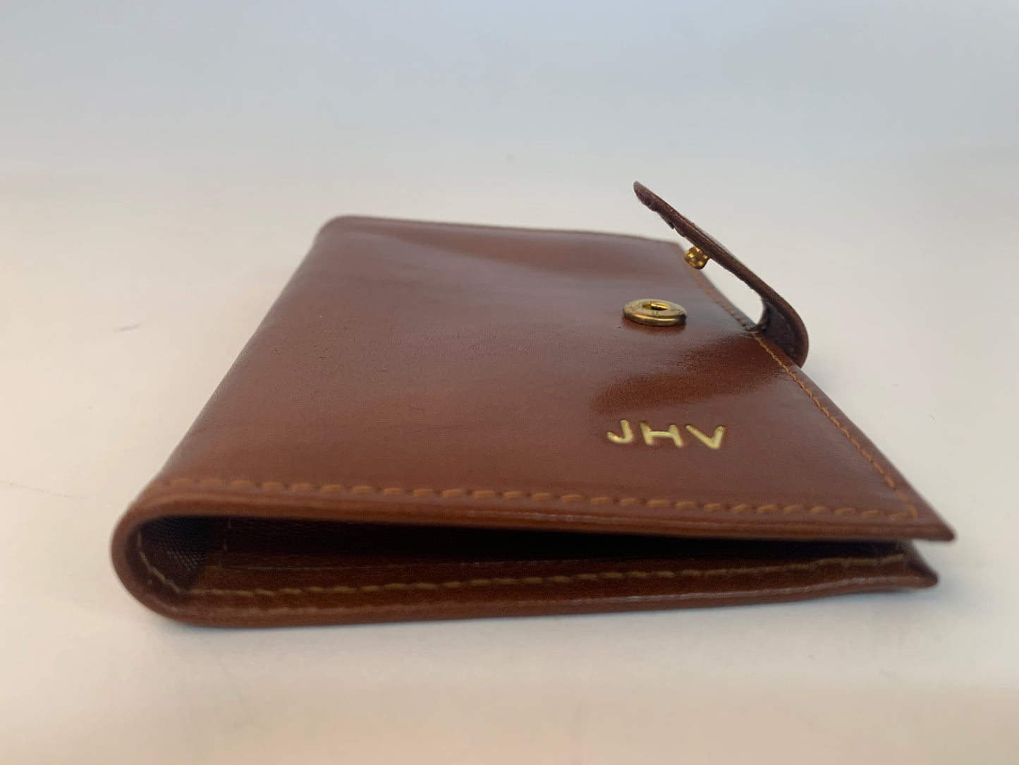 Charing Cross Leather Card Case with Snap Closure | Highland Calf Leather