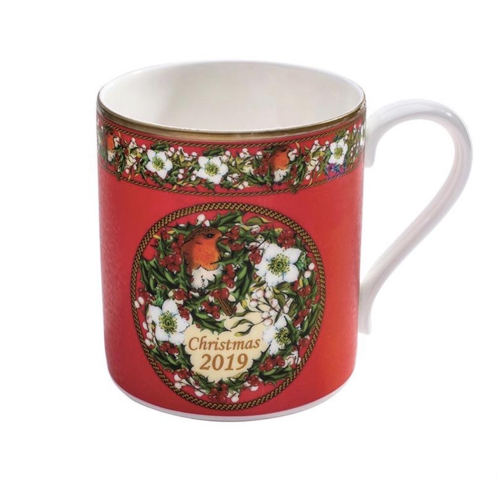 Halcyon Days Christmas 2019 Mug-Bone China-Sterling-and-Burke
