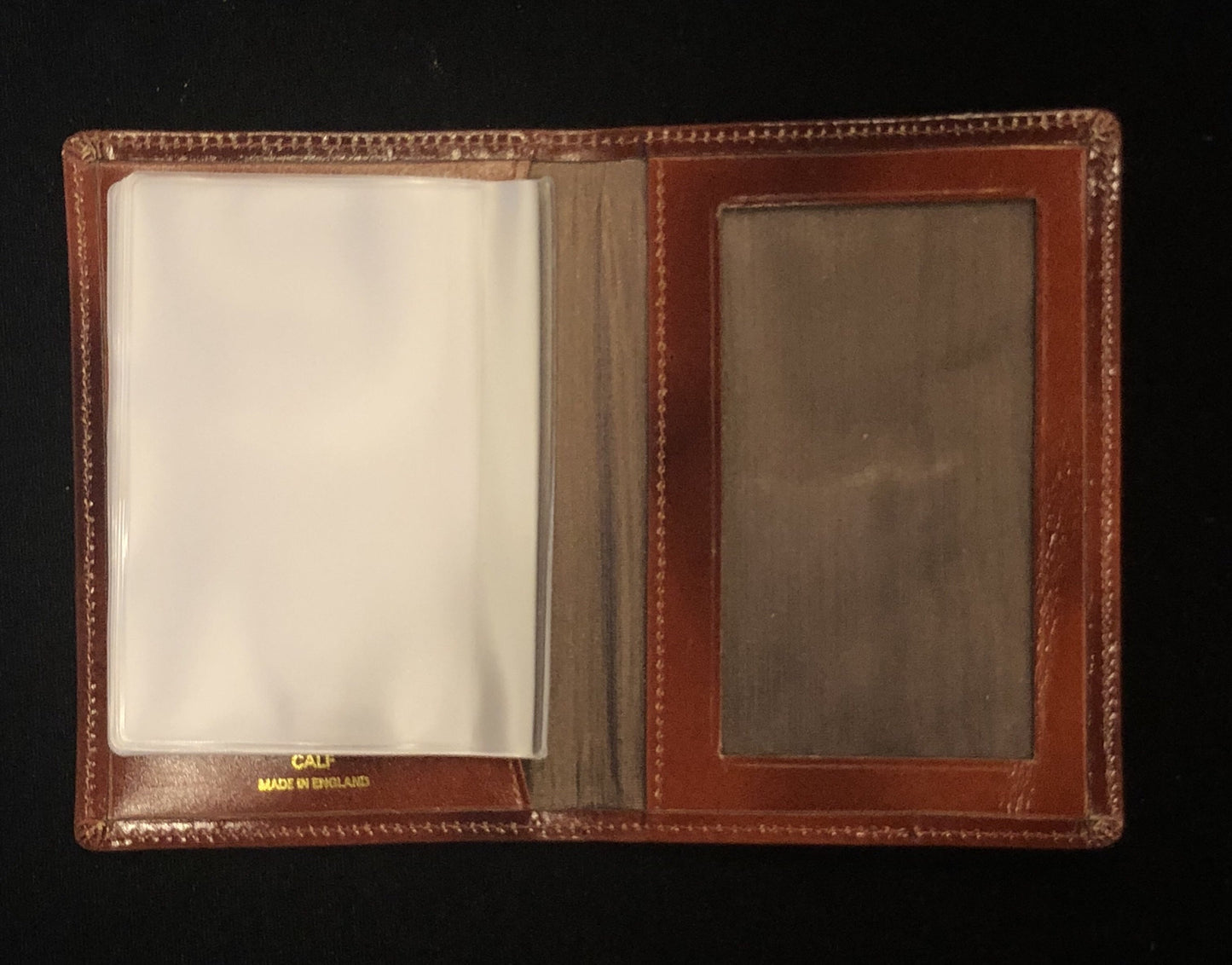 Charing Cross Card Case with Window and Removable Plastic Card Insert | Smooth Calf Leather | Made in England | Sterling and Burke-Business Card Case-Sterling-and-Burke