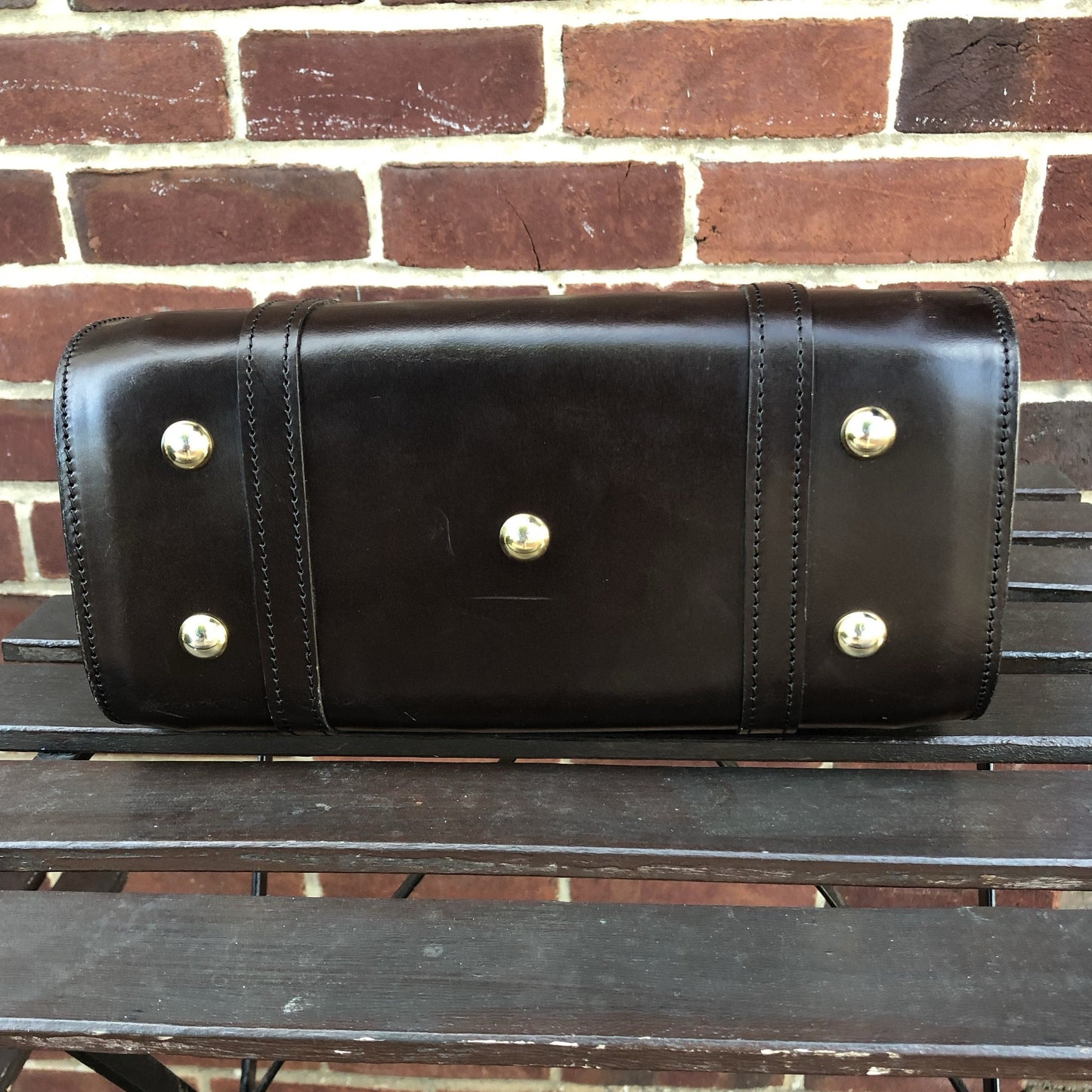 Sterling & Burke Classic Beatrice Handbag in Dark Havana-Handbag-Sterling-and-Burke