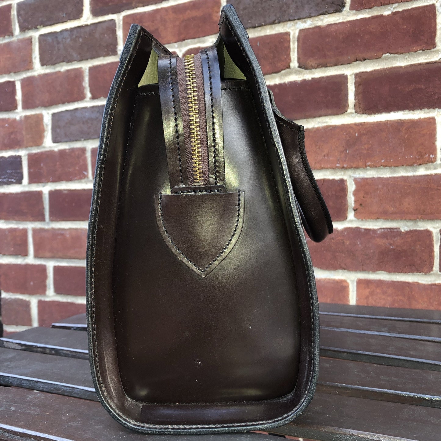 Sterling & Burke Classic Beatrice Handbag in Dark Havana-Handbag-Sterling-and-Burke