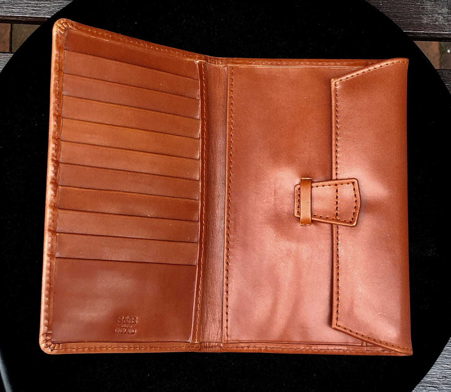 Farmer's Wallet | Breast Wallet | English Bridle Leather | Hand Made in England-Wallet-Sterling-and-Burke